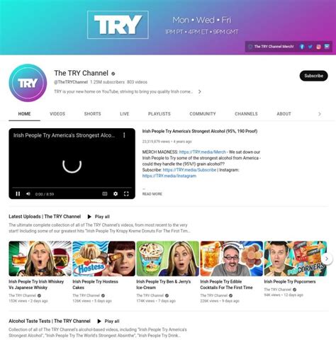 the try irish channel.